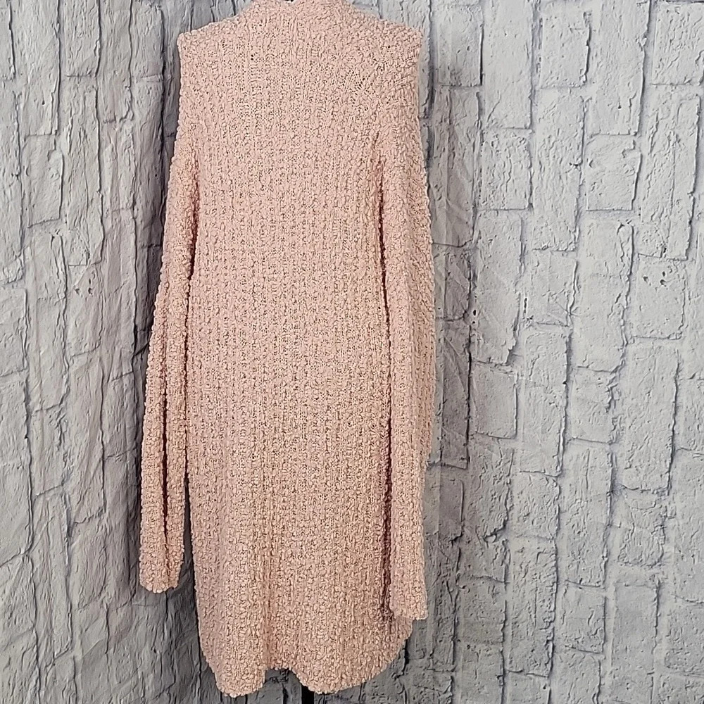 SABRINA LAUREN Pink‎ Fluffy Long Cardigan XL - Picture 6 of 7